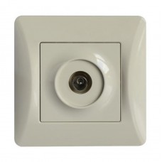 Πρίζα TV Τερματική Μπεζ Lineme H-Series 50-00116-30